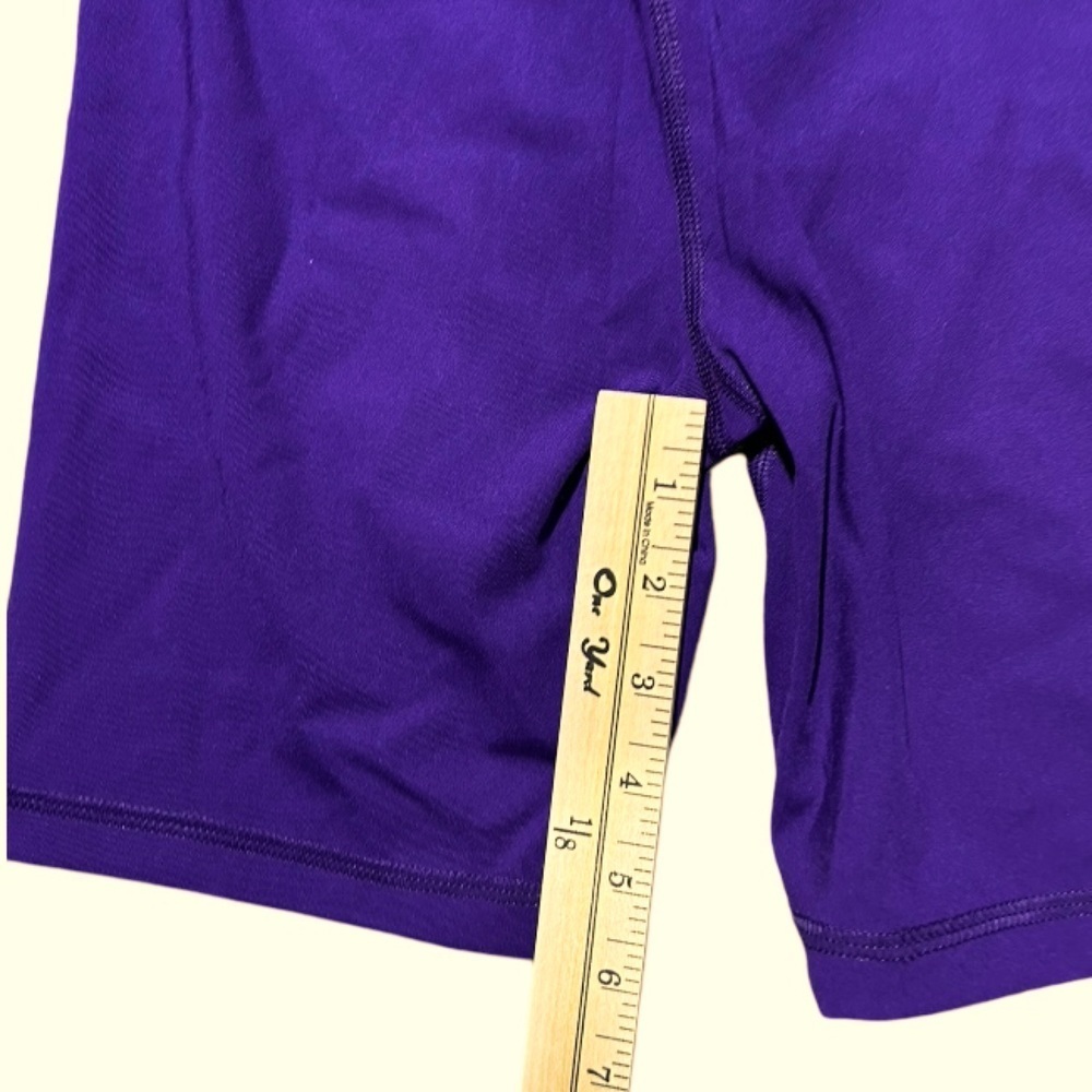 NWT SAVAGE X FENTY High Rise Bike Short Purple Small - Picture 5 of 7